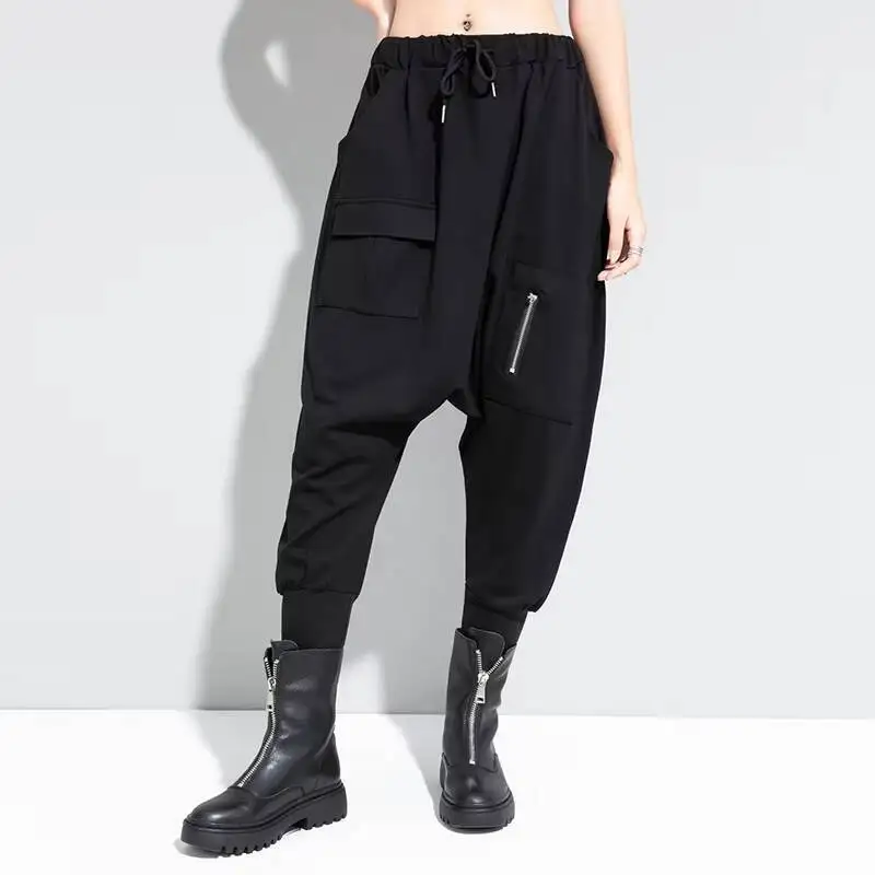 

Ladies Harlan Pants Small Foot Pants Spring And Autumn New Classic Dark Hip-Hop Street Loose Casual Large Size Down Pants