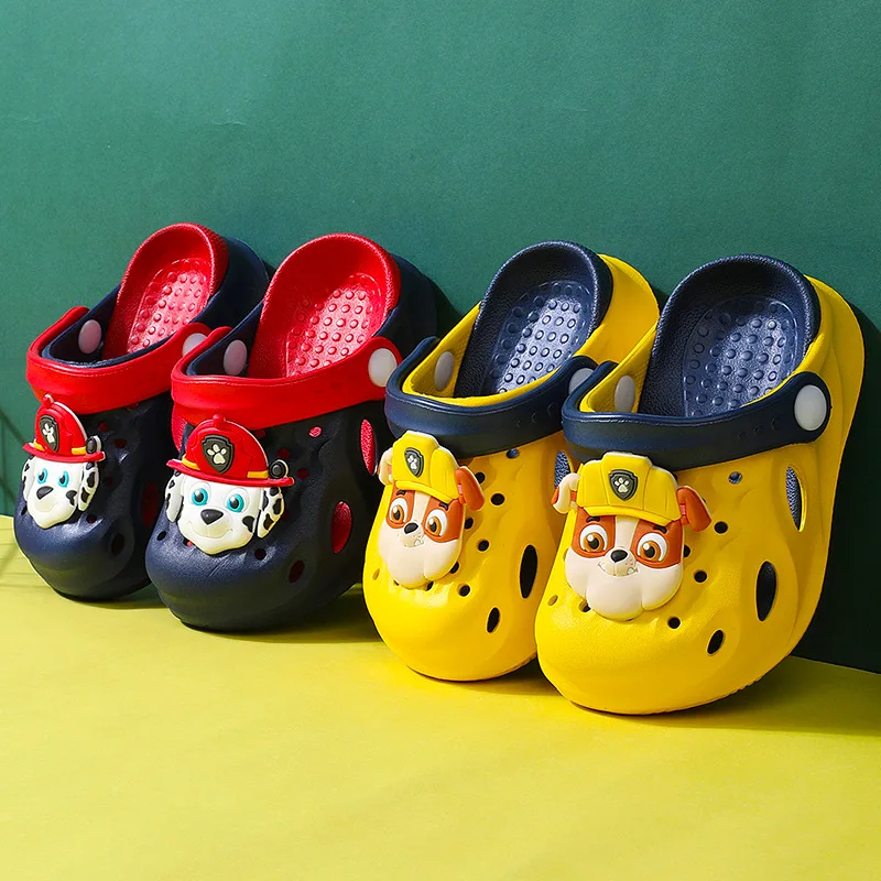 Original Paw Patrol Cartoon Children Slippers Chase Marshall Rocky Skye Anime Boys Girls Indoor Anti-slip Slippers Girls