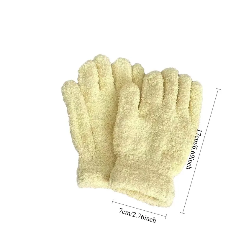 سميكة أفخم قفازات الخريف الشتاء الدافئة المرجان أفخم خمسة أصابع طالب ركوب مكتب قفازات قفازات سوداء قفازات طويلة