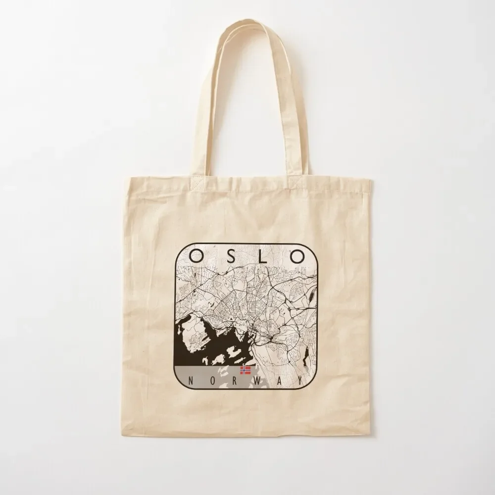 

OSLO MAP NORWAY Tote Bag Customizable tote bag custom bags Tote Bag