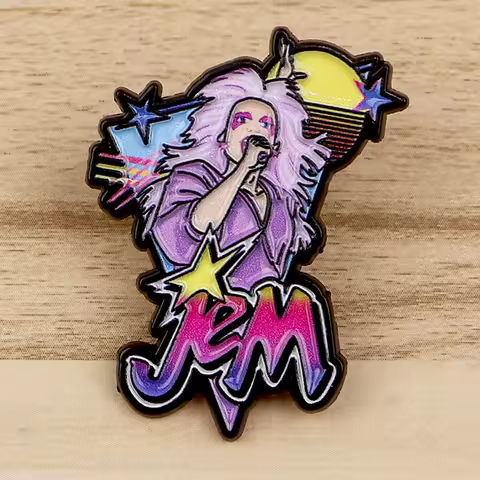 Fashion Singer Enamel Pin Badges on Backpack Brooches for Women Men Lapel Pins Funny Jewelry Cosplay Accessories Gift Toys