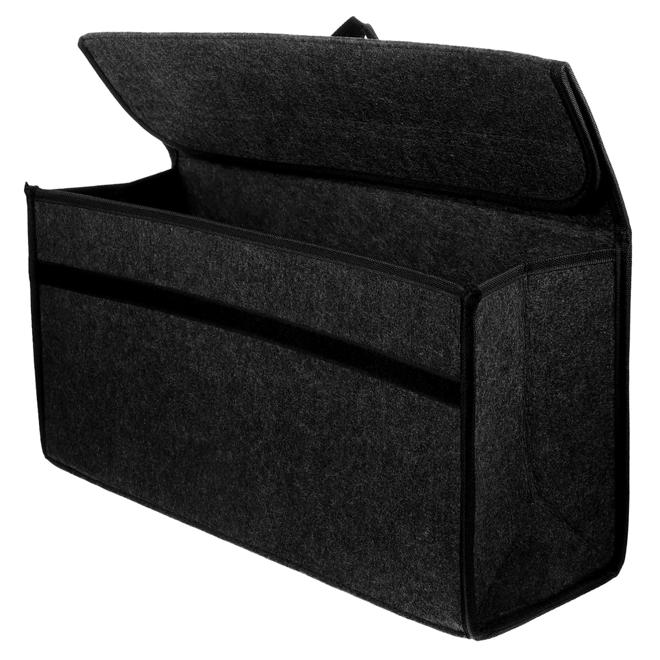 NONE Großes Anti-Rutsch-Fach Boot Storage Organizer Tool Auto Aufbewahrung tasche Auto Kofferraum Organizer Soft Filz Aufbewahrung sbox Zubehör 3