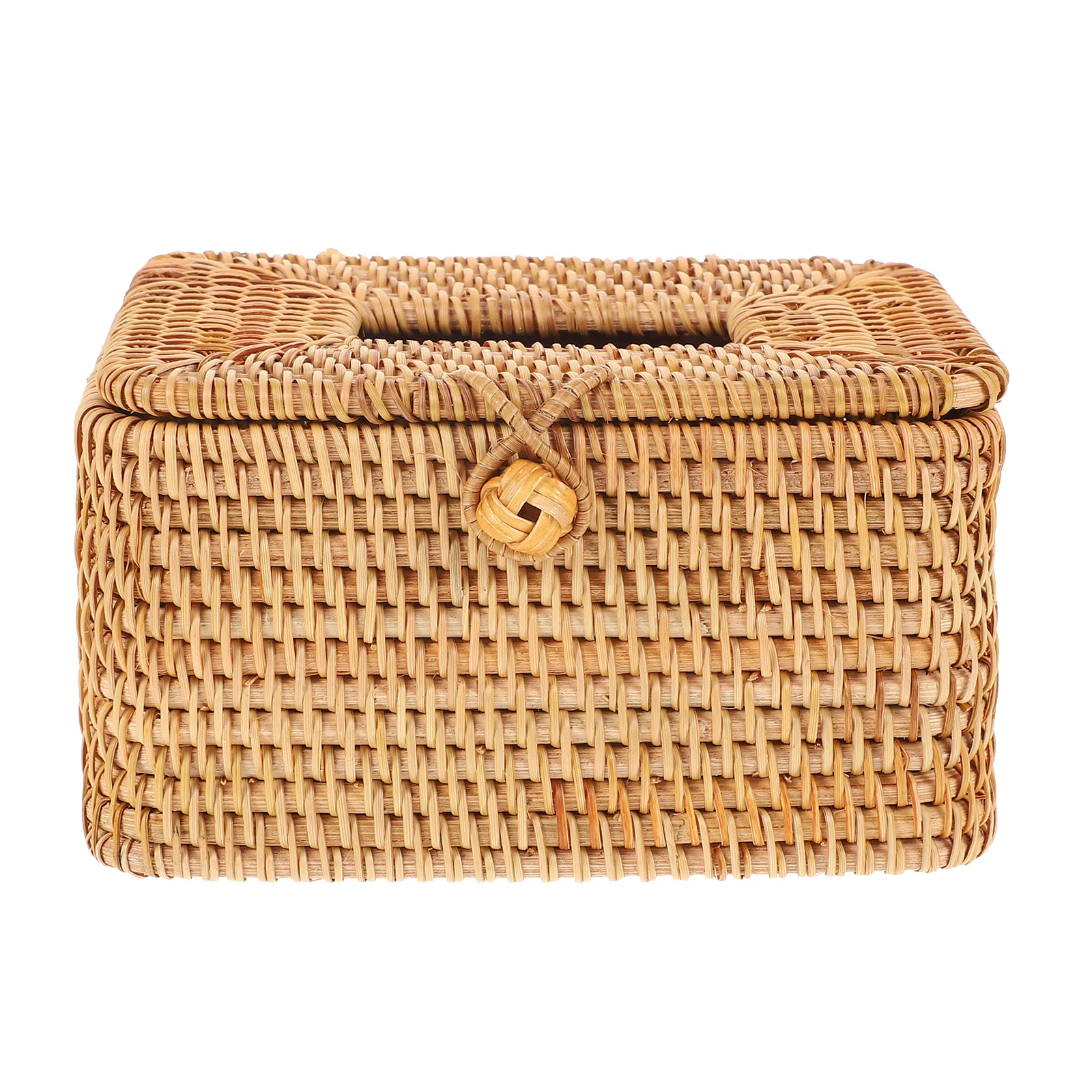 

Rattan Tissue Holder Premium Crafted Multi-Purpose Stylish Decorative Box for Home Office Tissue Holders