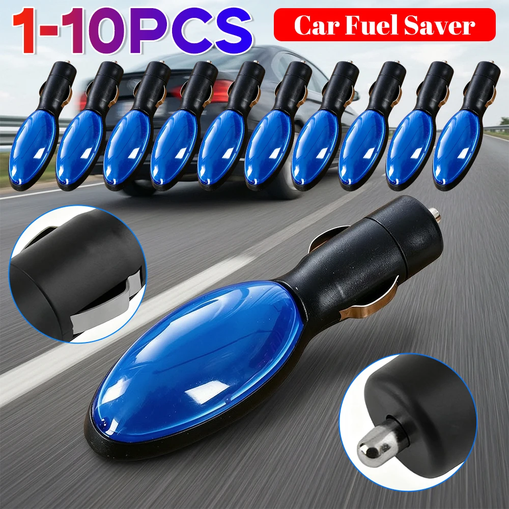 1-10pcs Universal 12V Car Fuel Saver Fuelshark Plug and Play Fuel Economy Booster Device for Gasoline Diesel Vehicles