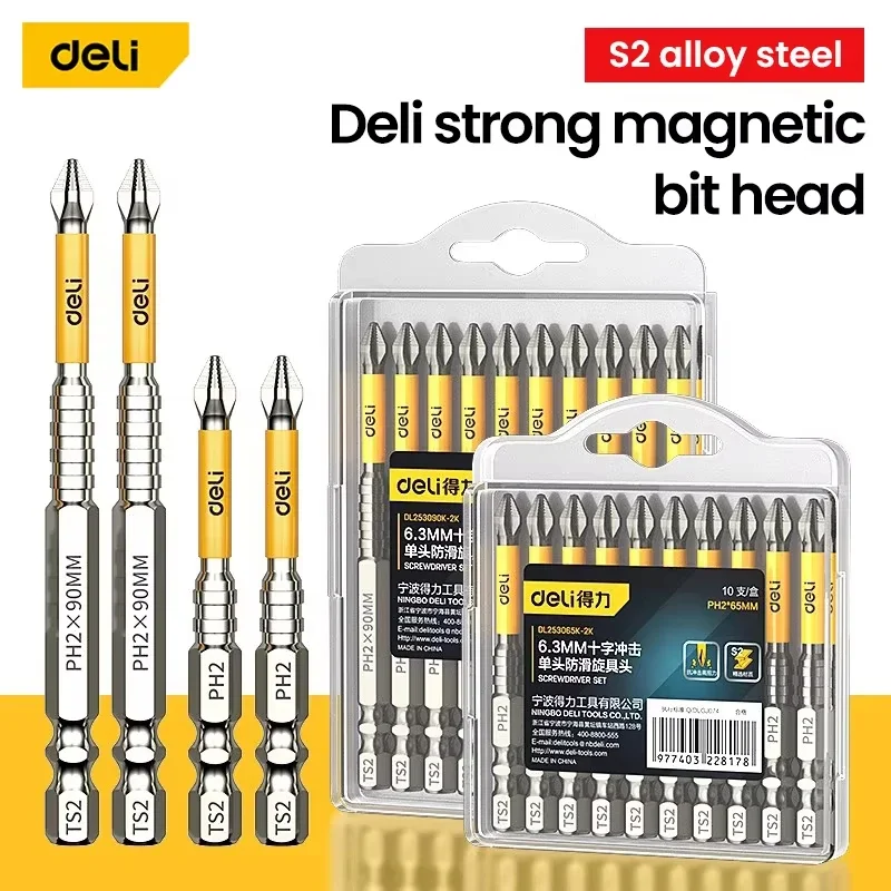 20/10/6pcs Non-slip PH2 Magnetic Batch Head Cross Screwdriver Hardness Drill Bit Screw Driver Hand Tools 25/50/65/70/90/150mm