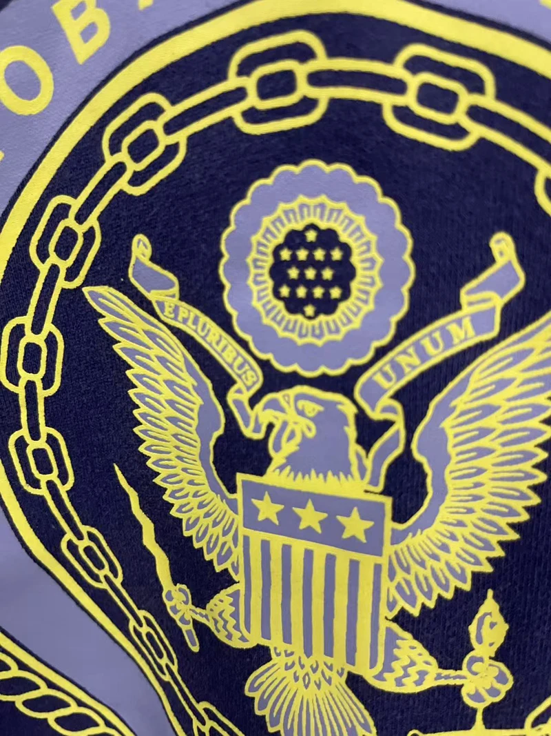 سانت هوديس الخريف الشتاء البحرية ميدالية إلكتروني طباعة فضفاضة عارضة المرأة الرجال مقنعين البلوز المتناثرة