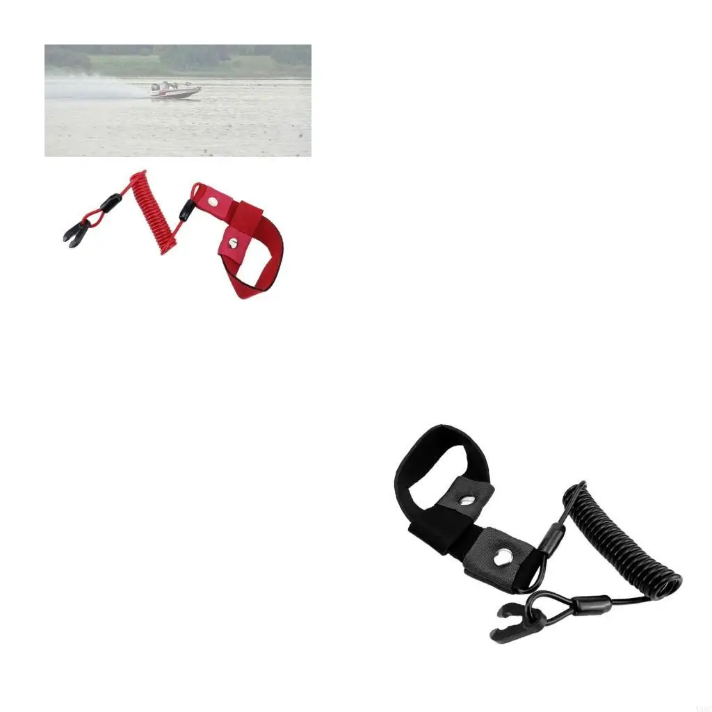 

Boat Motor Safe Lanyard Emergency Stop Switch Key Rope For Motorboats Waterproof