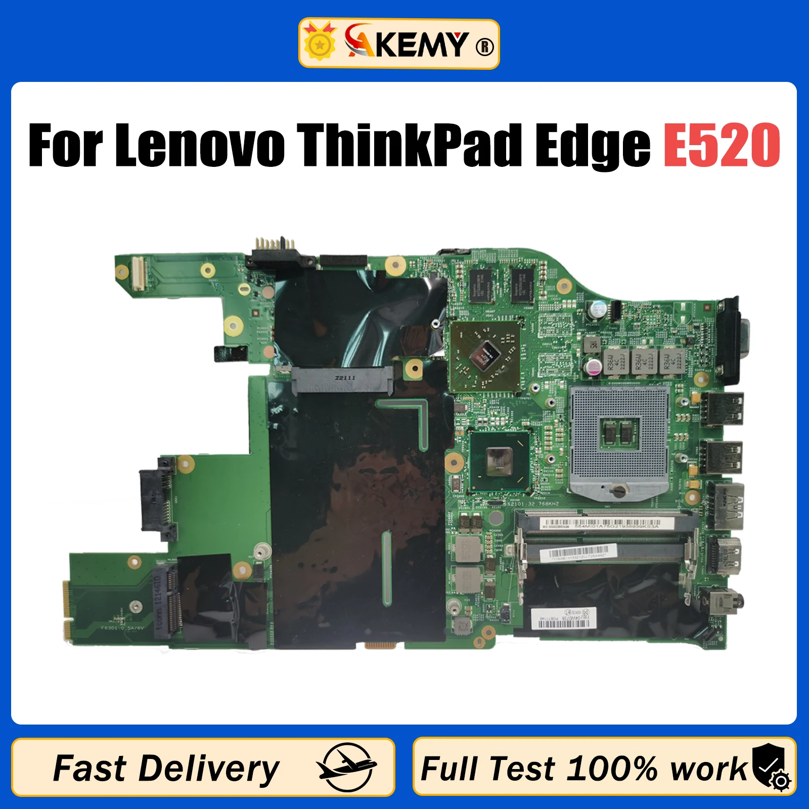 

Материнская плата AKEMY для ноутбука Lenovo ThinkPad Edge E520, материнская плата SWG 04W0622 04W0466 04W0740 04W2101 04W0724, PM