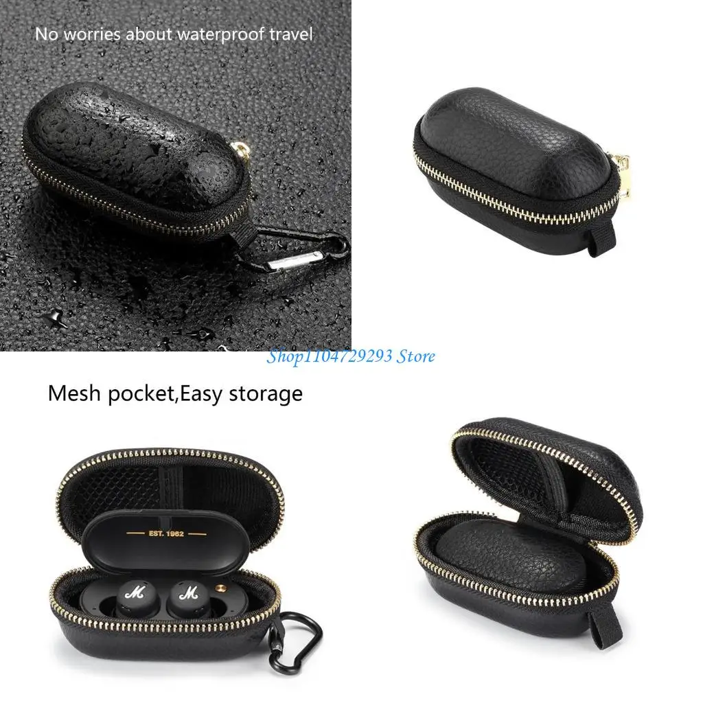 

Y2GD For Mar shall MODE II Protective for Case Cover Portable Wireless Earphones Storage Bag EVA Leather for Case