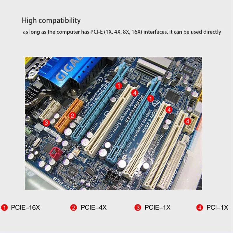 RJ-45 LAN محول PCI إلى إيثرنت لعبة PCIE بطاقة الألعاب التكيف جيجابت PCI-E بطاقة الشبكة إيثرنت محول الشبكة بطاقة Lan