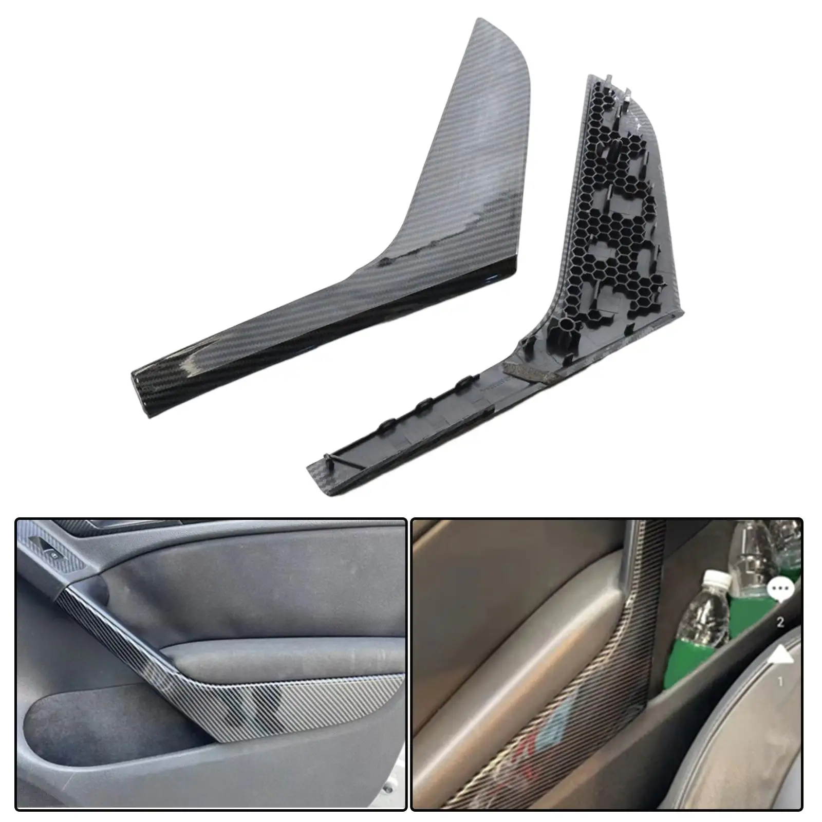 

2pcs Automotive Inner Door Armrest Handle Cover Trim, 5K4868039A 5K4868040A Left