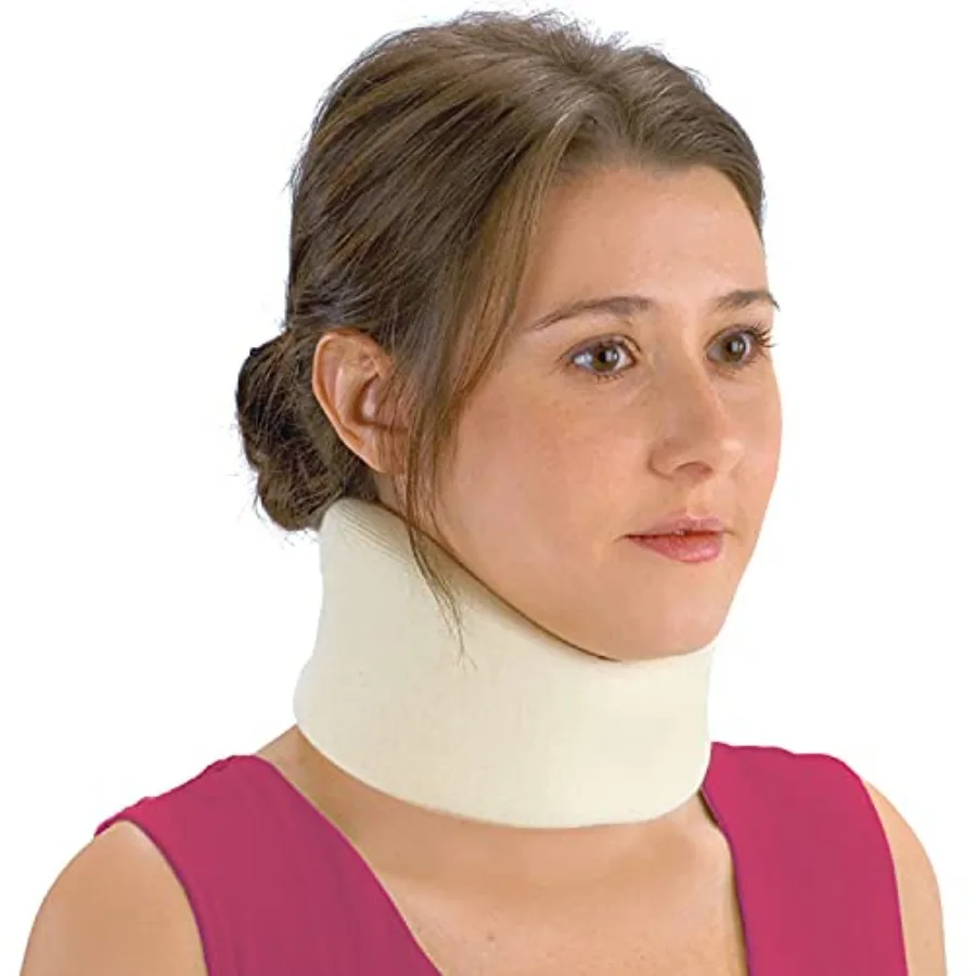 

Foam Cervical Collar Comfort Neck Support, Medium, 3-Inch Width, White
