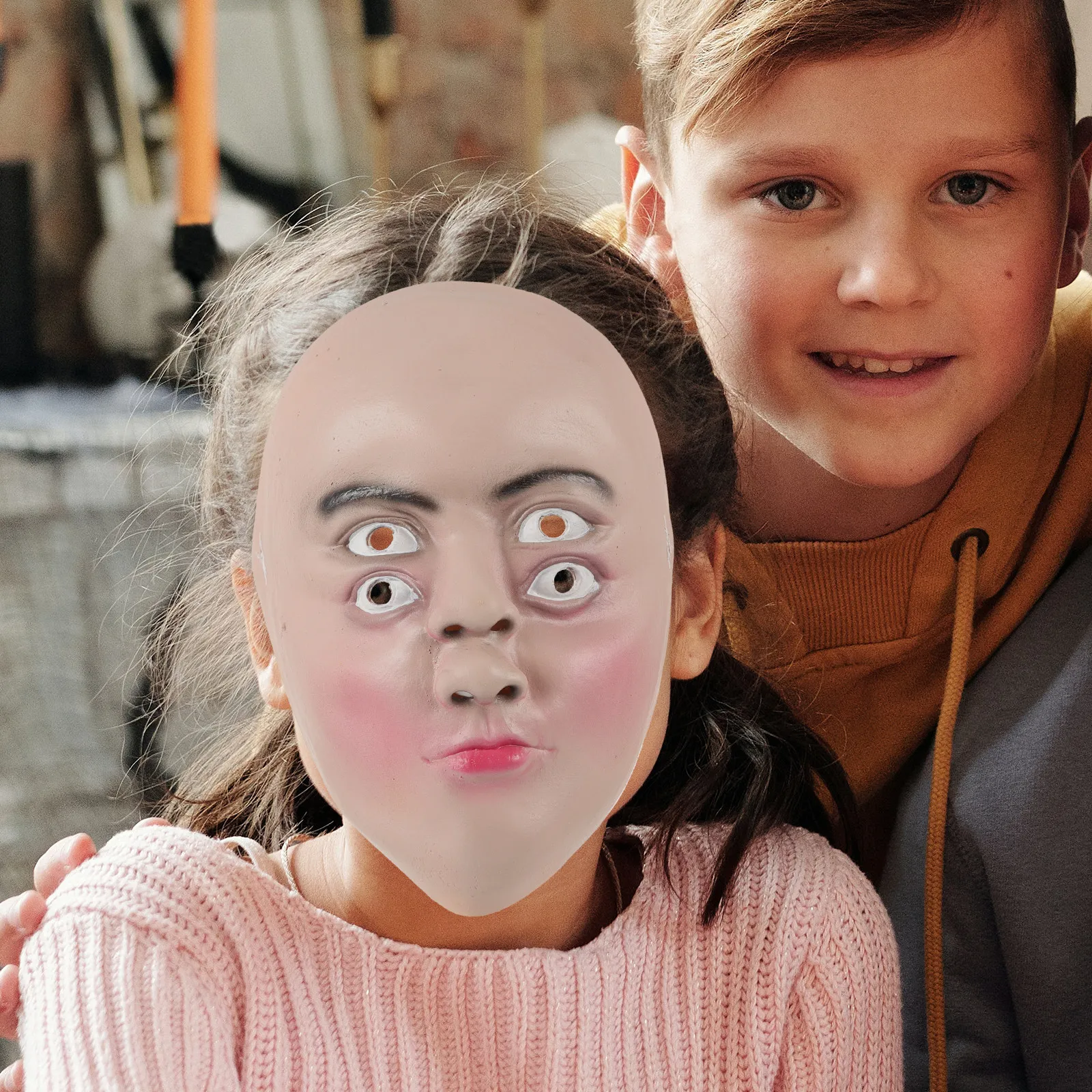 

Premium mask Unique Funny Horror Style Halloween Cosplay for Party Festival Night Club Wearable Prop Horror