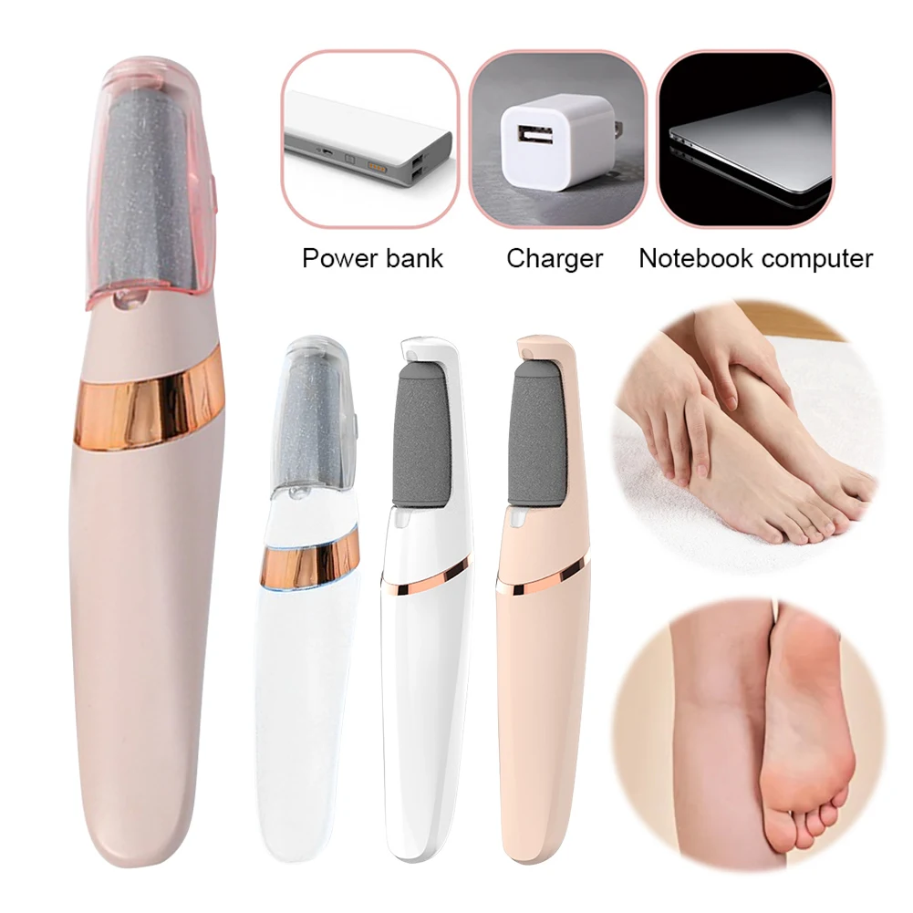 

Электрическая пилка для удаления мозолей на ногах, перезаряжаемая электрическая пилка для удаления мозолей, электрическая пилка для ног для омертвевшей кожи и мозолей