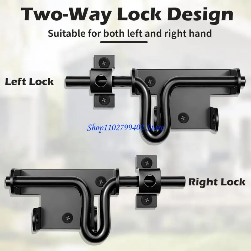 547F قفل لولبي منزلق قوي مصنوع من الفولاذ المقاوم للصدأ للمداخل الداخلية #3