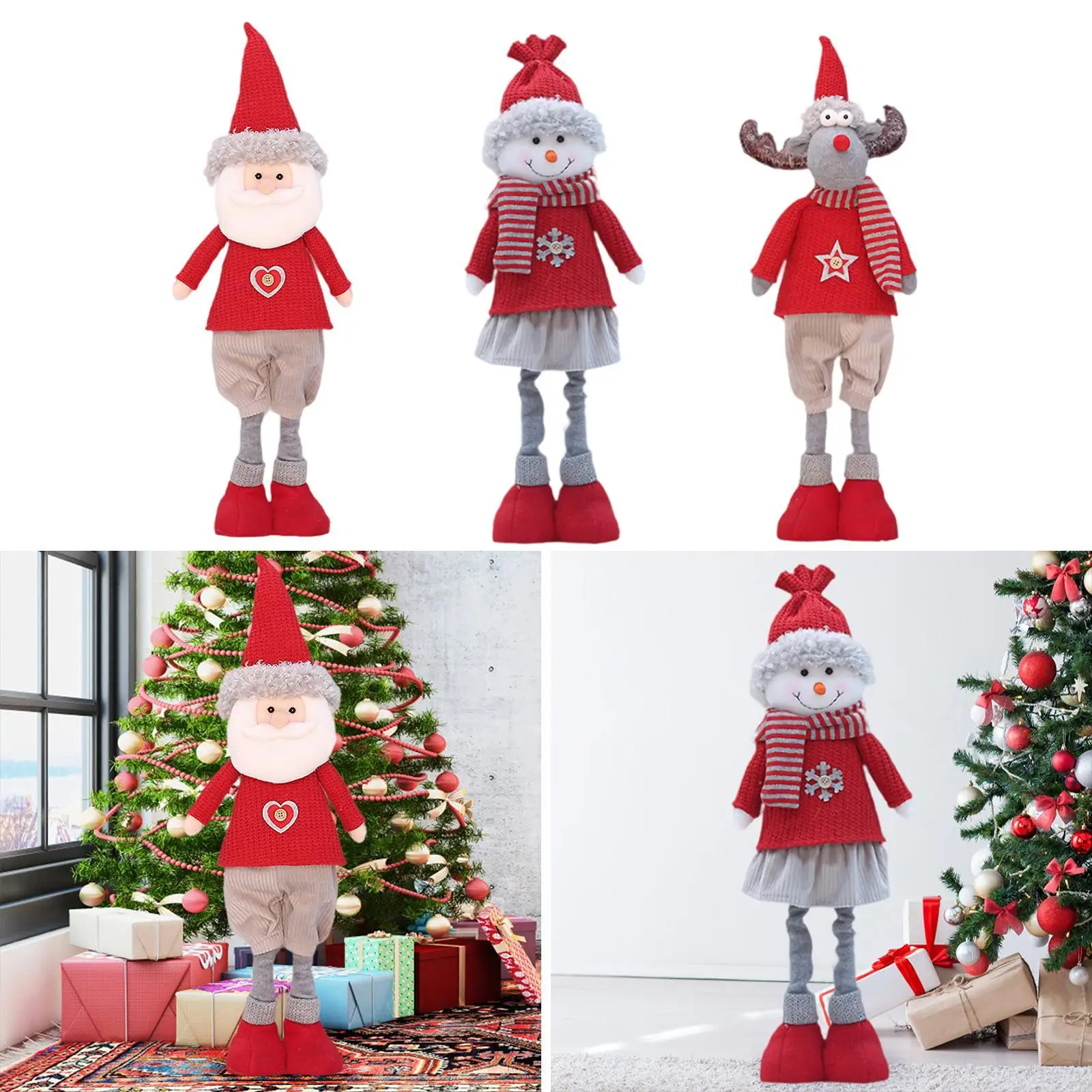 

Рождественское украшение для куклы, растягивающаяся милая декоративная столешница, рождественский декор для магазина, стола, камина, украшение для дома, спальни