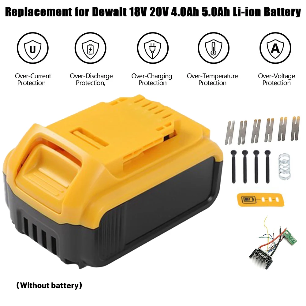 

18650 Li-ion Battery Case Charge Protection Circuit Board PCB 18V 20V Baterry for Dewalt DCB183 DCB200 Li-ion Battery Case