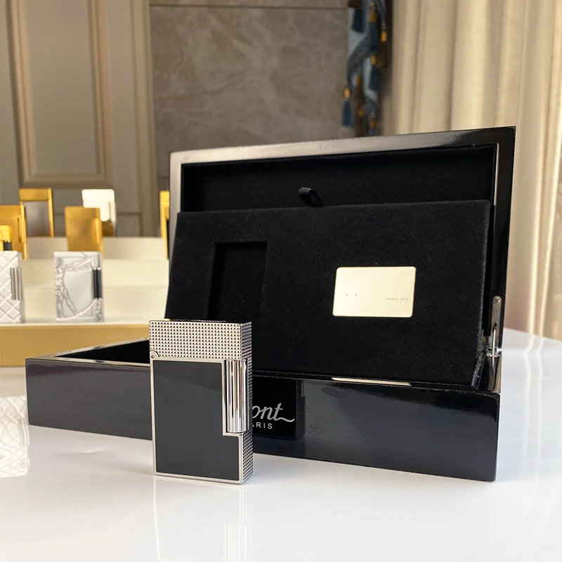 New commemorative edition single and double flame luxury lighter Ping Sound natural paint cigarette smoking butane lighter 17034