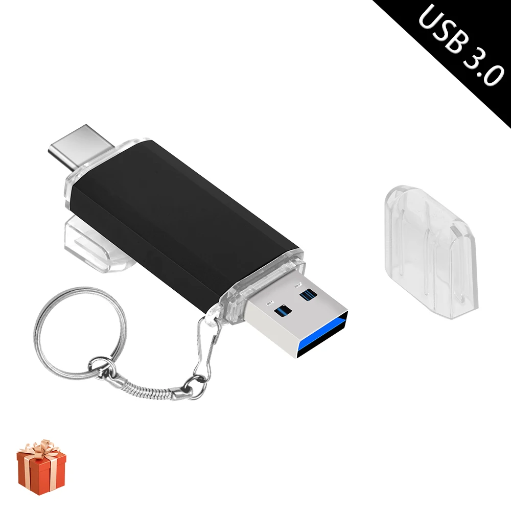 USB Flash Drive ความเร็วสูงประเภท C ไดรฟ์ปากกา512G 256G 128G 64G USB Stick 3.0 Pendrive สำหรับอุปกรณ์ Type-C โลโก้ลูกค้า