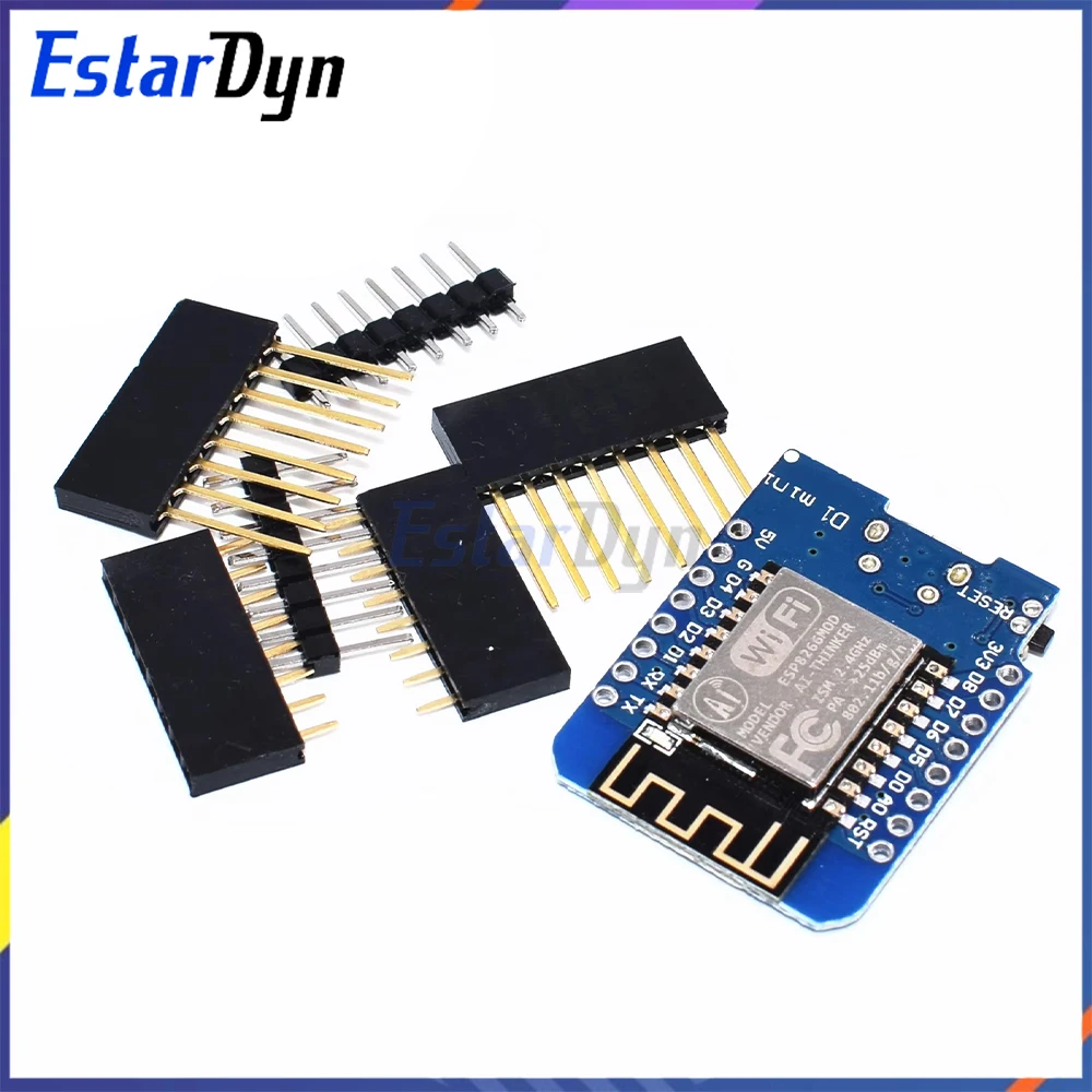 ESP8266 NodeMcu D1 Mini Pro WiFi Module CP2104 لمشروع Arduino IDE IoT للمنزل الذكي DIY المتوافق مع مرحل DHT11 DS18B20 #3