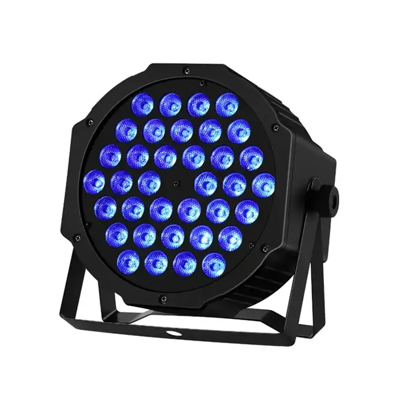 Imagem -02 - Full Color Rgb Led Flat Par Luz Som Ativado Controle Dmx512 dj Disco Bar Party Luzes Led Palco Luz Show 36w