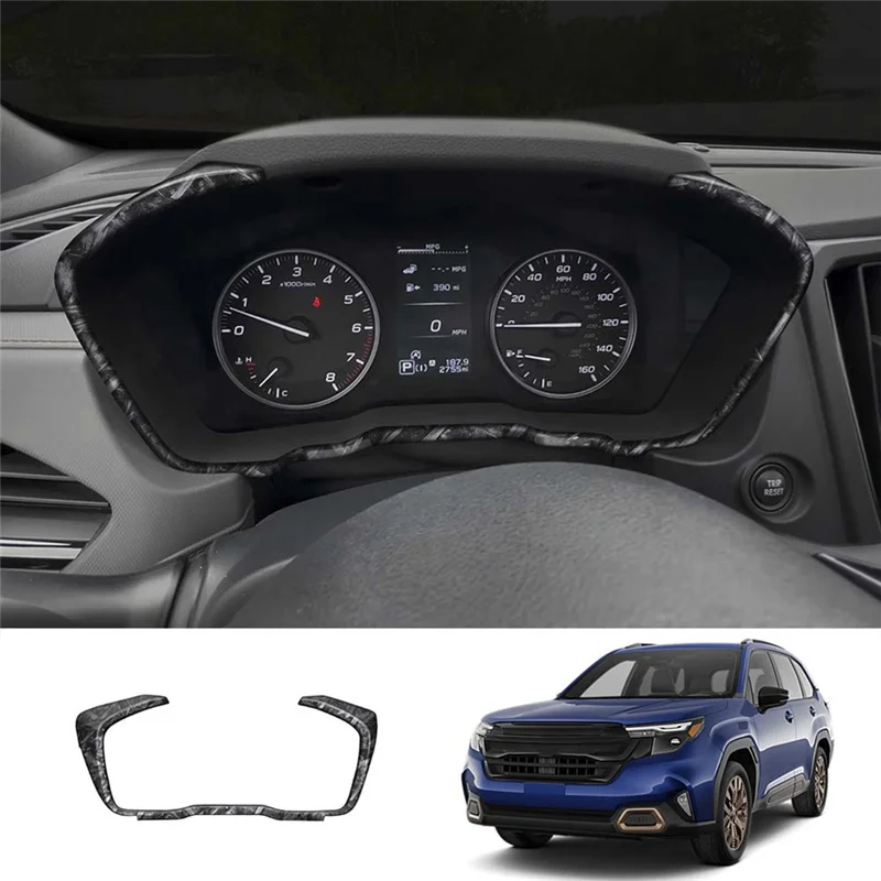 NEW-Car LCD Instrument Screen Trim Frame Instrument Panel Frame For Subaru Forester 2025 Forged Pattern - Image 3