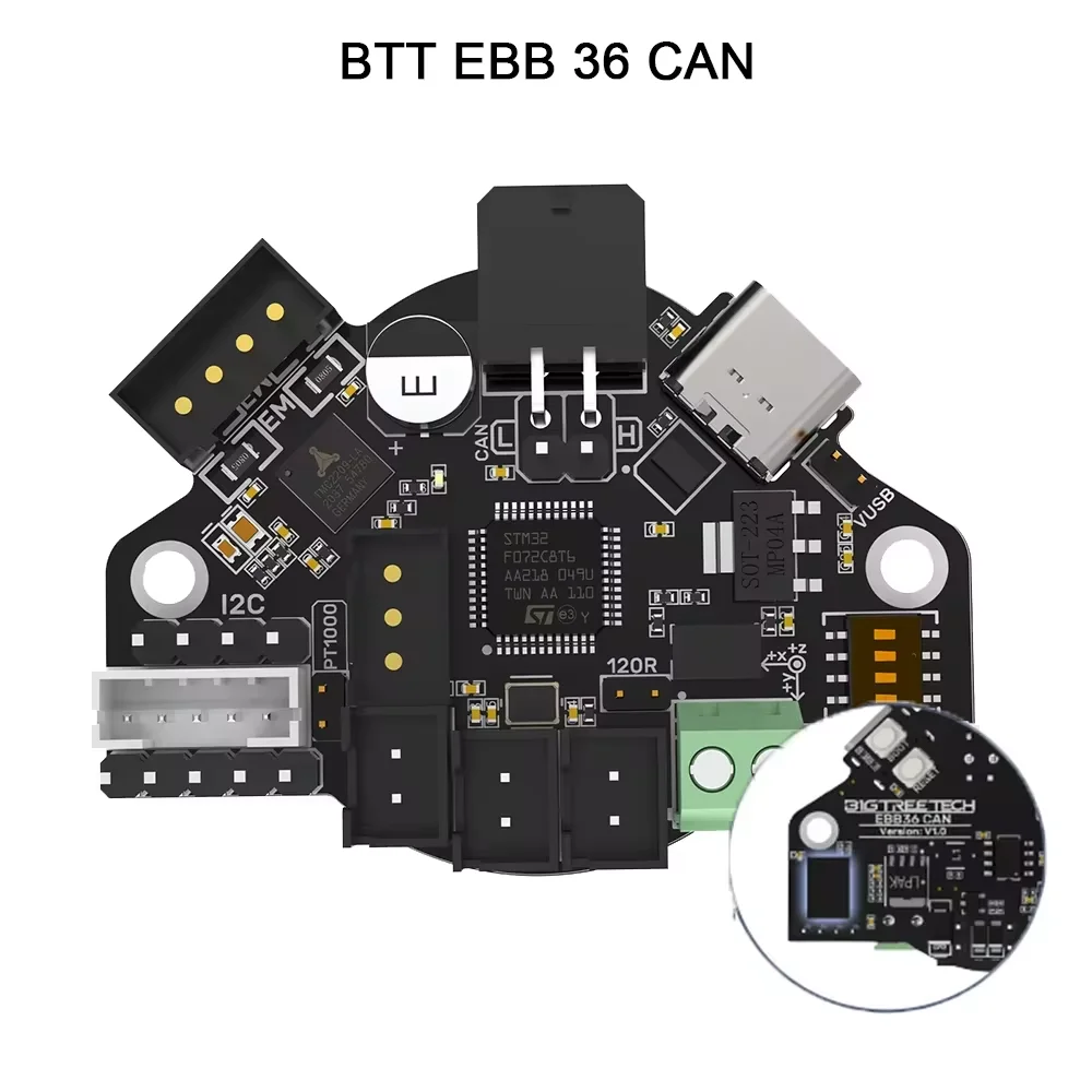 BIGTREETECH EBB36 EBB42 CAN V1.2 Board Support Canbus PT100 For Klipper Hotend HeadTool 36 stepper motor Ender3 3d Printer Parts