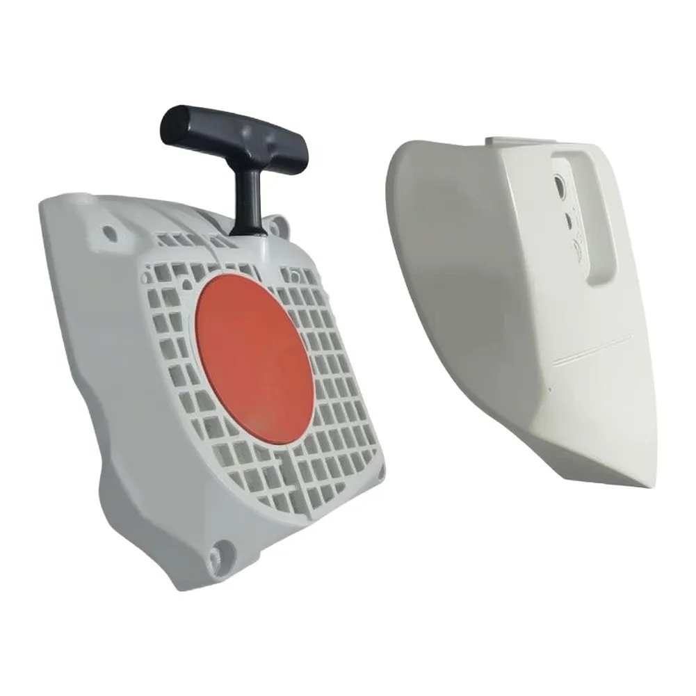 Recoil Starter Pull Start Assembly&Clutch Side Cover Replacement For Stihl= MS231 MS251 Chainsaw= Parts 11430802103 11436480401