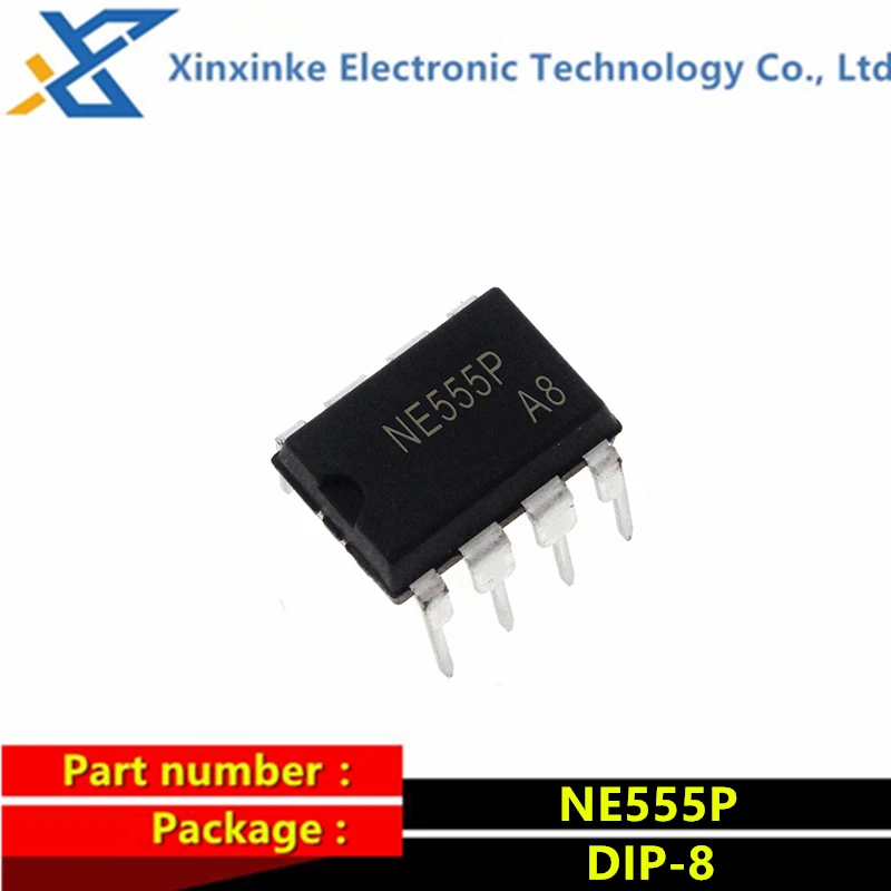 10PCS NE555P NE555 DIP-8 Timer Chip IC