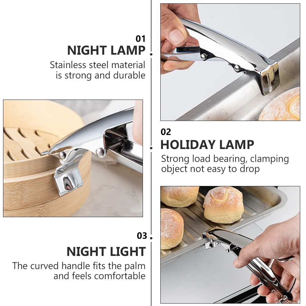 

1 pc Bowl Kitchen Tool Gripper Anti-Skid Hot Plat Clamp Bowl Gripper Dish Clip Kitchen Tool Labor-Saving Design