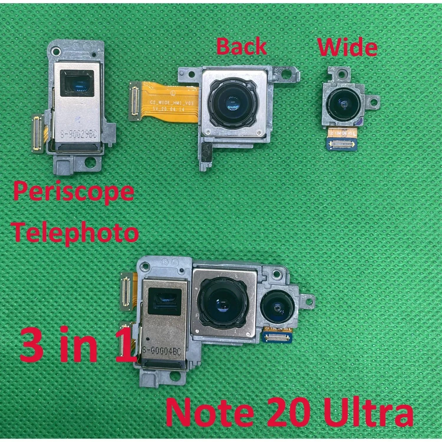 Good Front Face Rear Back Wide Angle Zoom Telephoto Camera Flex Cable For Samsung Galaxy Note 20 Ultra SM-N9860/U/B/N N985F