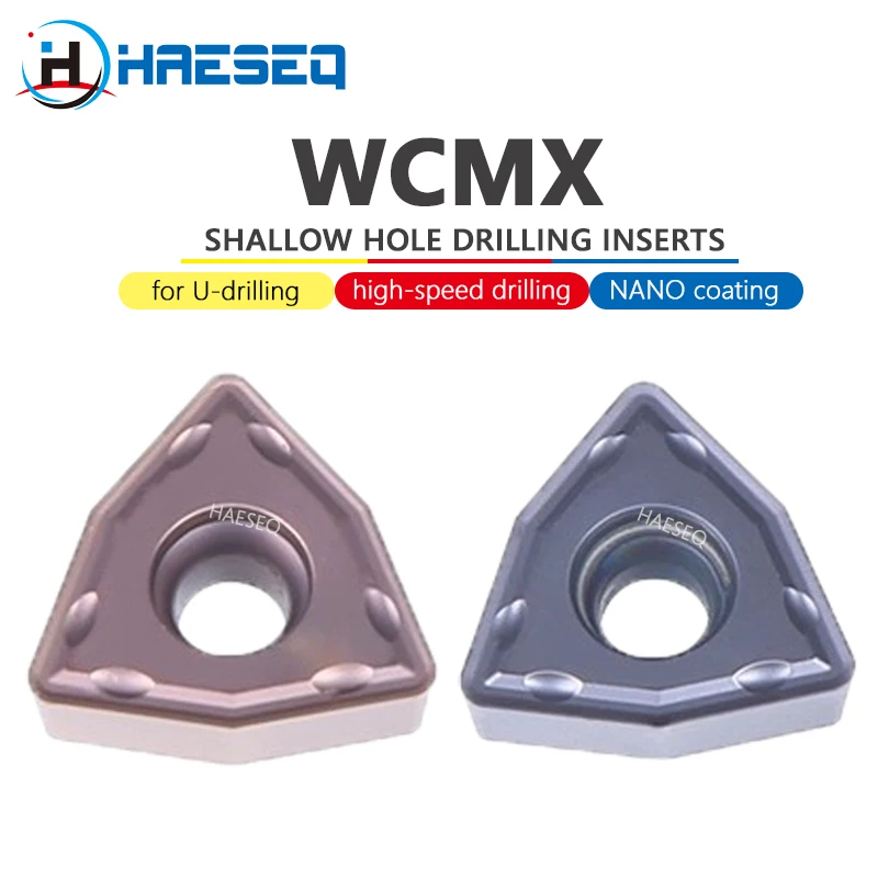 Torno CNC ferramenta de torneamento, Ferramentas de broca rasa, Carbide Insert, WCMX030208, WCMX040208, WCMX050308, WCMX06T308, WCMX080412, WCMX03040308