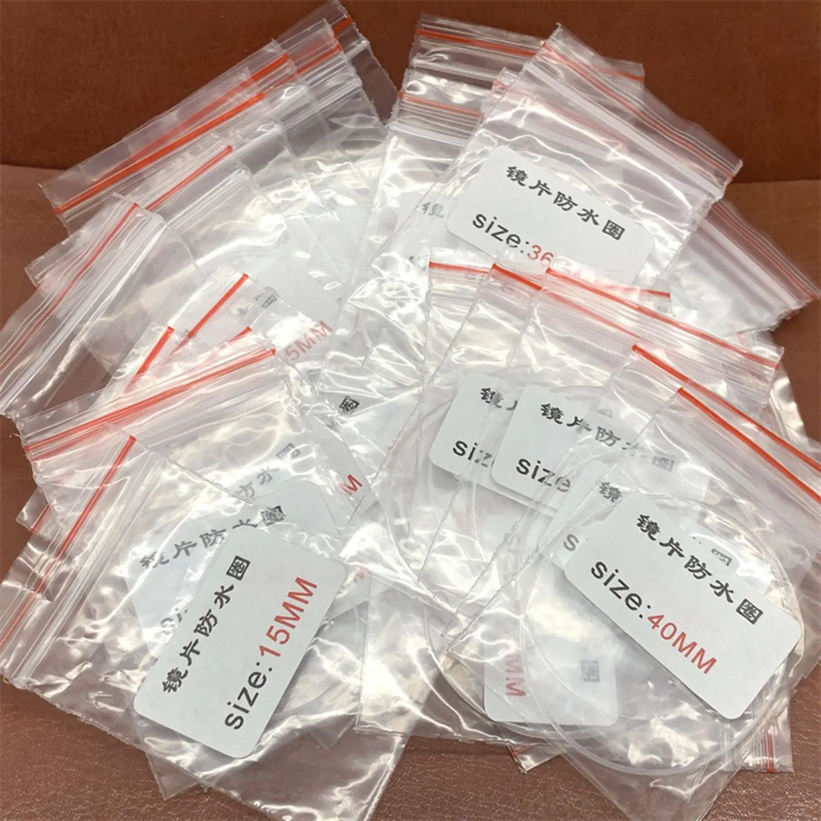 Sealing Washers 0.9 Mm Height 0.45 Mm Thick Replacement O-- for White Seals for Jewelers, Craftsmen, Watchmakers