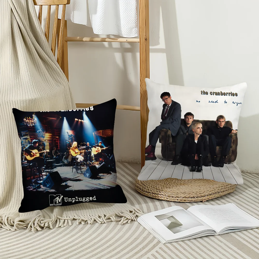 Band The C-Cranberries Pillow Case Home  Cushion Cover Suitable For Office Sofa Car Suitable For All Seasons
