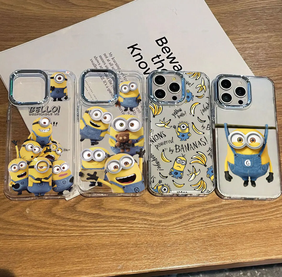 

Funny Lovely M-Minions Phone Case For iPhone 17 16e 16 15 14 13 12 11 Pro Max X XR XSMAX 8 7 Air Plus Transparent Soft Cover