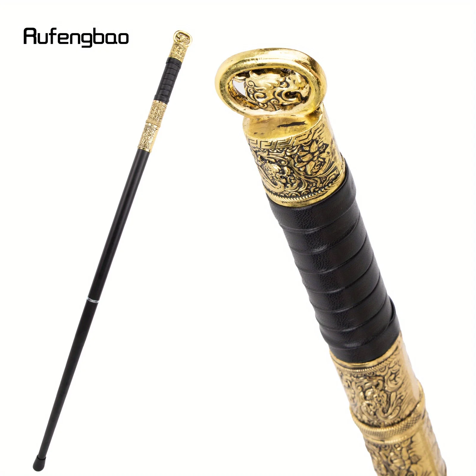 golden-black-dragon-handle-steampunk-walking-cane-fashion-stick-gentleman-luxury-knob-walking-stick-performance-stage-cane-96cm