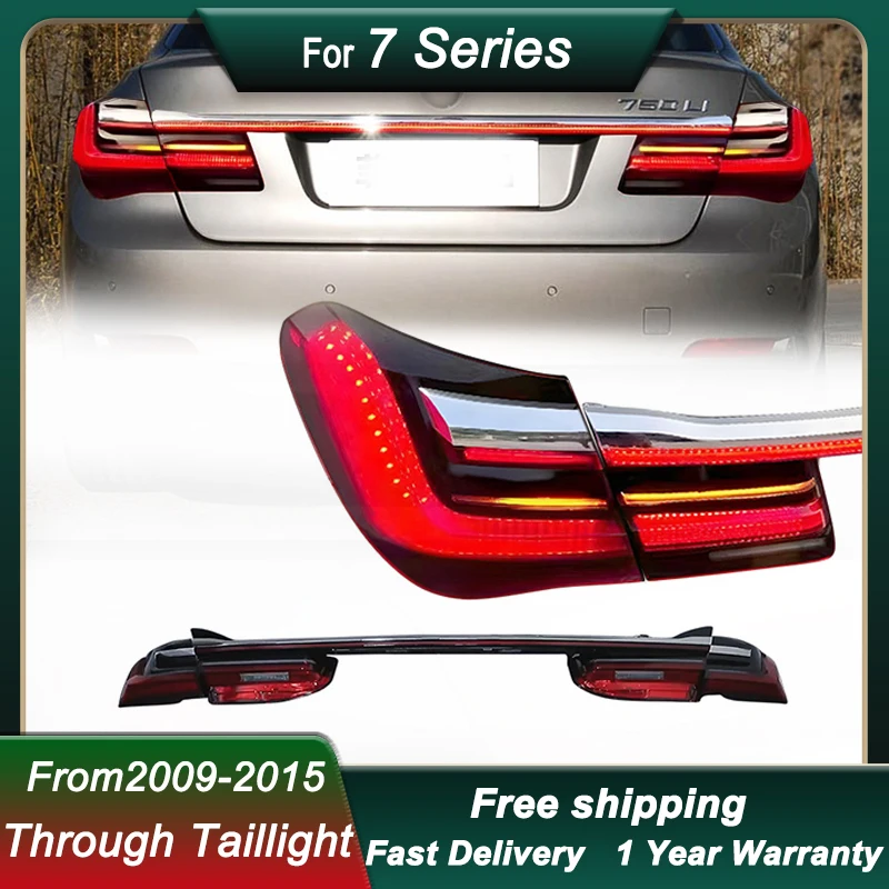 Car through Tail Lights For BMW 7 Series F02 2009-2015 new style LED Brake Reverse Tail Lamp Dynamic Light Tail Lamp Assembly