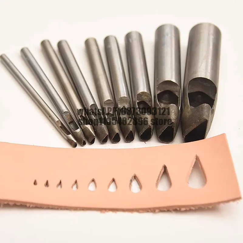 Water drop type flower punch, special-shaped punch punch, pattern punch DIY belt leather punch, pig gallbladder punch