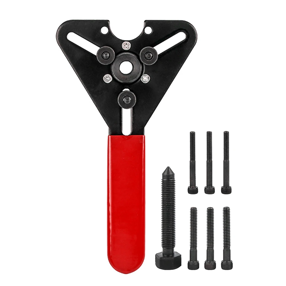 Air Conditioning Compressor Clutch Removal Tool with Steel Build and Brass Thumb Screws Designed for Secure Automotive AC Repair