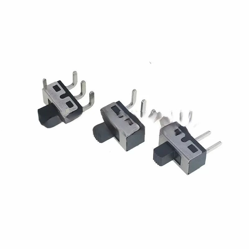 SS12D10 Straight 12D06 Bent 12D11 with Fixed Foot Handle Height 5MM High Current Toggle 1P2T Vertical 2 Position 3 Pins