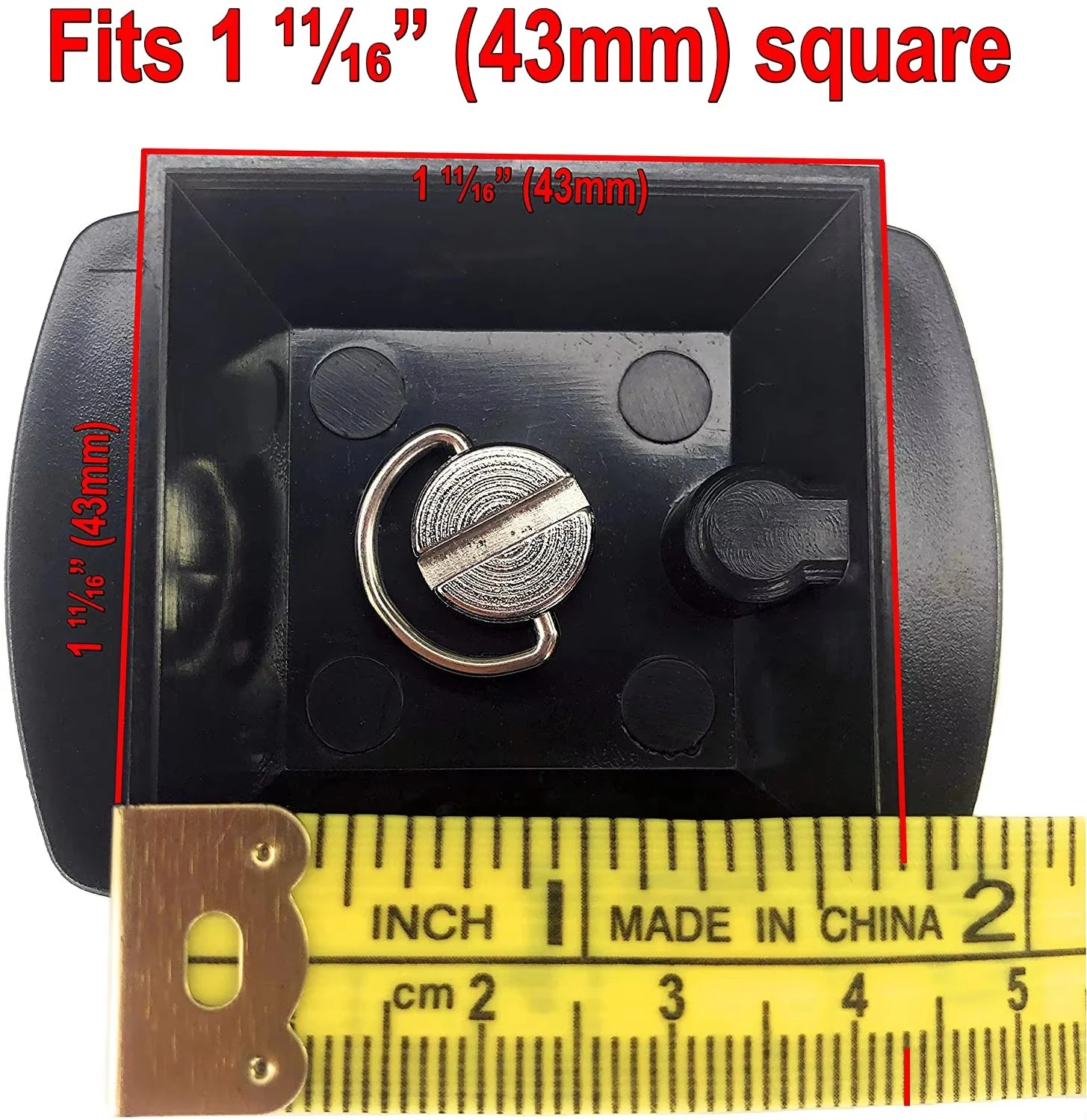 Tripod 43mm pelat pelepas cepat, pengganti suku cadang adaptor dudukan kamera untuk Torjim 60 inci AX60, Endurax 66 "ETR66, UBeesize