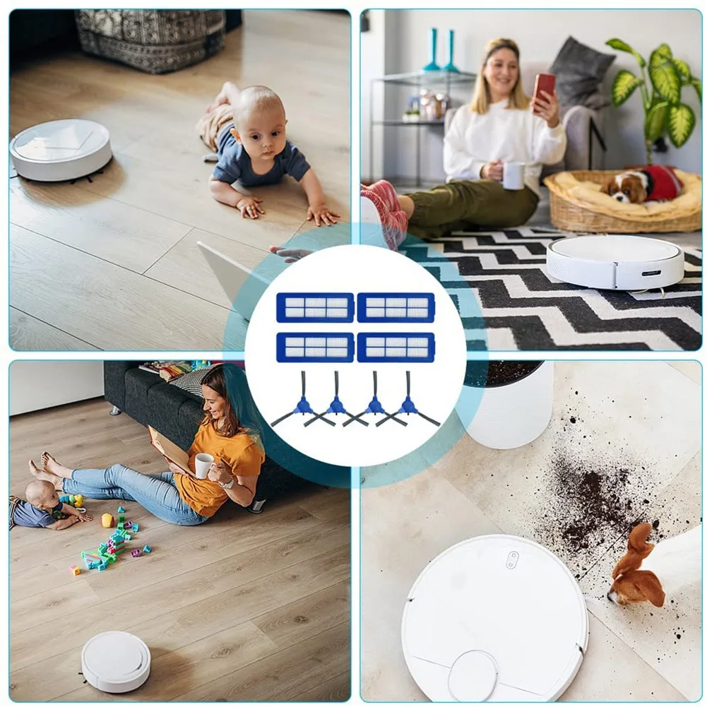 Replacement Vacuum Cleaner Parts Side Brushes Filters for Eufy G10 G30 Robot Vacuum Cleaner Accessories