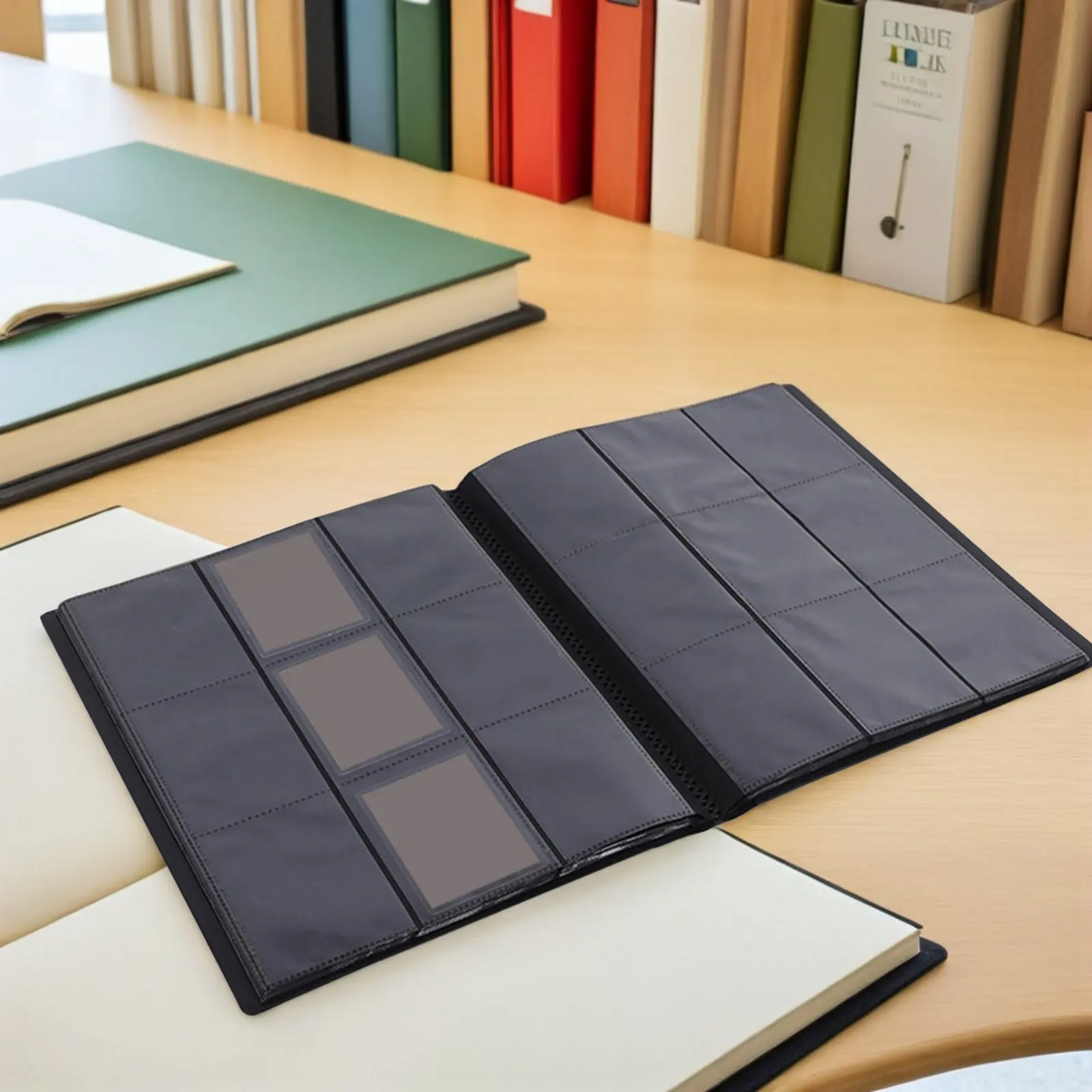 game-card-album-pp-binding-belt-lightweight-waterproof-storage-sleeve-collector-cards-organizer-trading-card-protection-book