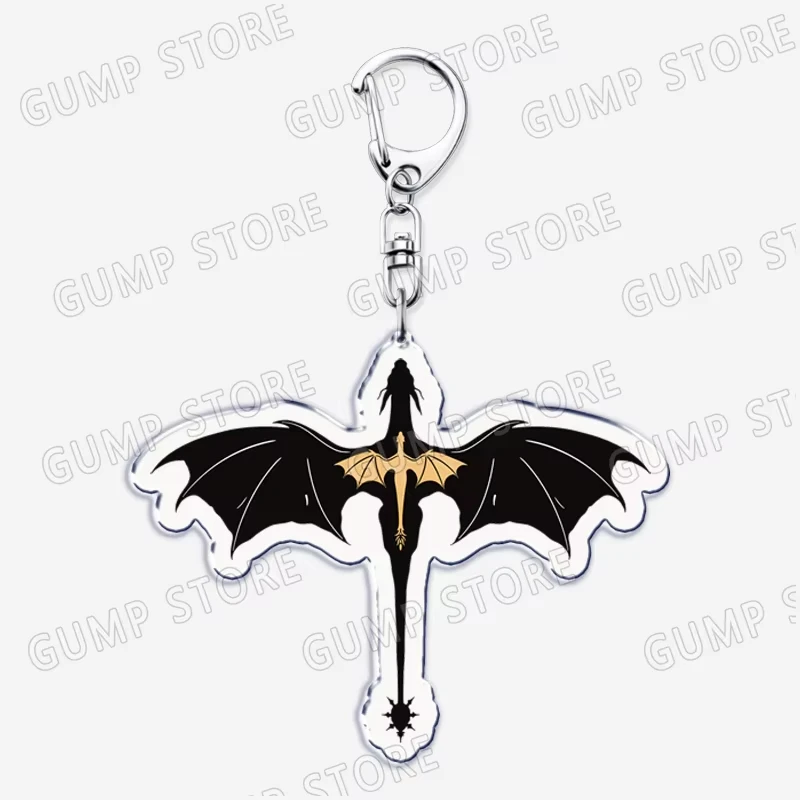 Tairn and Andrana Dragon Keychain Fourth Wing Iron Flame Onyx Storm Basgiath War College Violet Sorrengail Xaden Riorson Keyring view 6