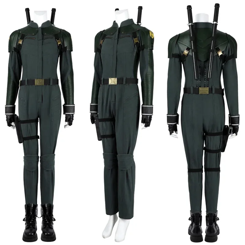 

Взрослая женщина Елена Косплей Маскировка Елена Белова Косплей Костюм Комбинезон Аксессуар Наряд Хэллоуин Comic Con Костюм на заказ