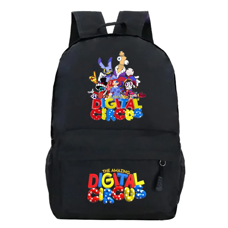 Anime The Amazing Digital Circus Jax Backpacks Pomni Student Daily School Bags Boys Girls Travel Bag Kids Back To School Bookbag