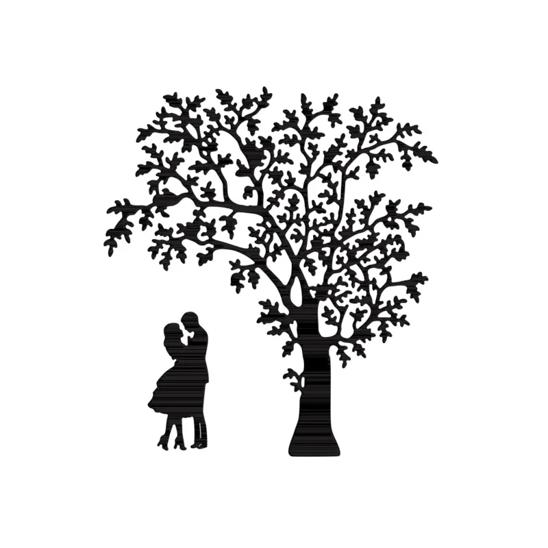 Couple under the  tree Metal Cutting Dies For Scrapbooking Photo Album Card Paper Embossing Craft DIY Die Cut 2021 New