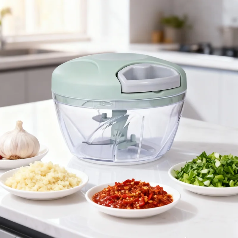 500/900 مللي أداة تقطيع الطعام الروتاري اثارة الثوم البرفازات المفرومة الخضروات البصل متعددة الوظائف القاطع أدوات المطبخ الطبخ #1