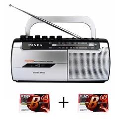 Lettore di Cassette portatile registratore a nastro Walkman altoparlante musicale FM MW Radio per bambini anziani che imparano la lingua (220V))l