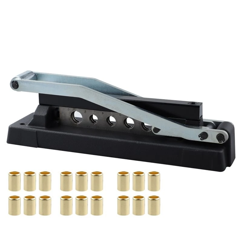 ABHI-Air Hose Crimper Heavy Duty Bench Tool For 1/4, 5/16, 3/8 In ID Hose Crimping Torch Hose Repair Kit